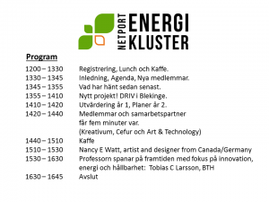 Program 23 sep Klustermötet ny