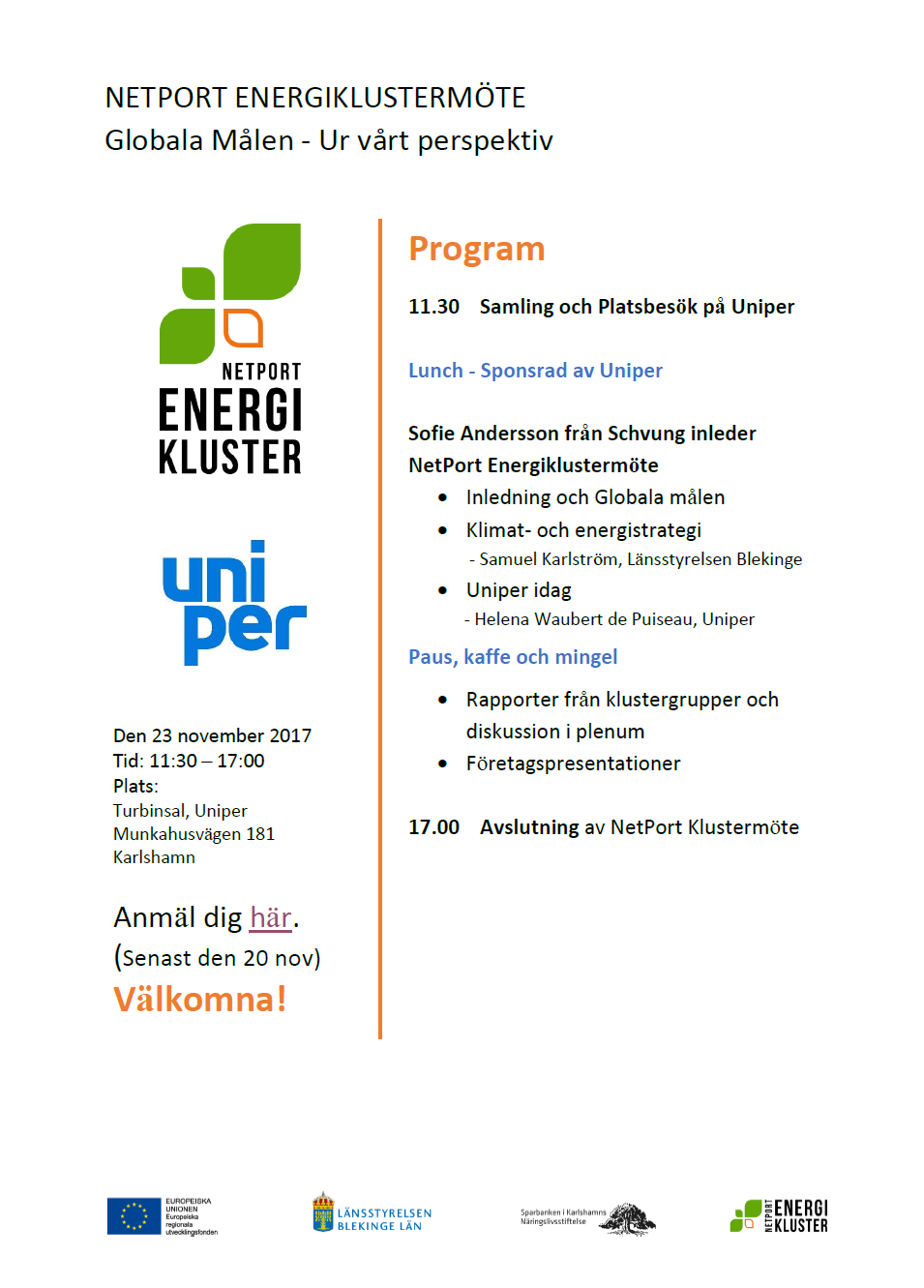 Program 23 nov 2017